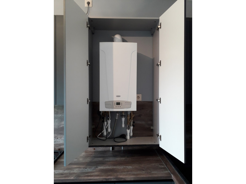 Кухня из пластика Феникс Гриджио